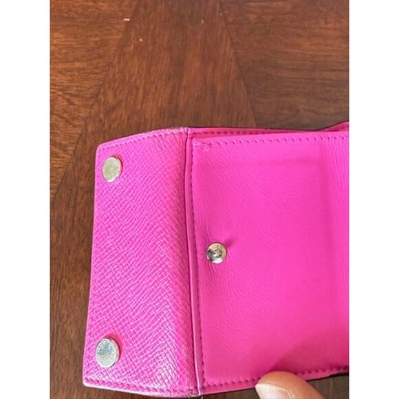 LOUIS VUITTON Tri-Fold Wallet Discovery LV Logo*Fluorescent Pink Rose*Box Incld. - Picture 11 of 14